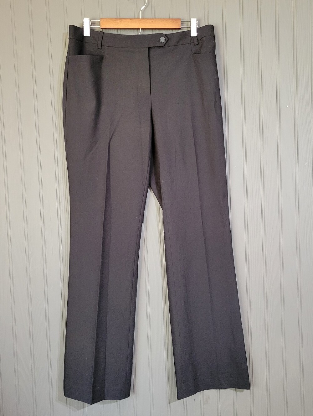 Calvin Klein Dress Pants Modern Fit Trouser Straight Leg Black Women's 8